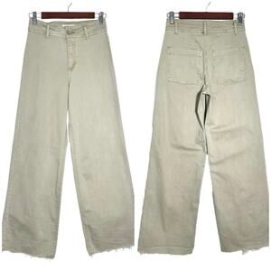 OAT New York | Women | The Greer Sage Ankle Wide Leg Denim Jeans | Sz 0/25